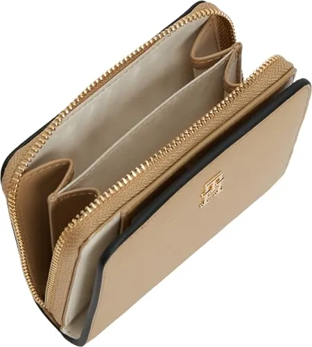 Tommy Hilfiger Icon Flap portafoglio donna beige