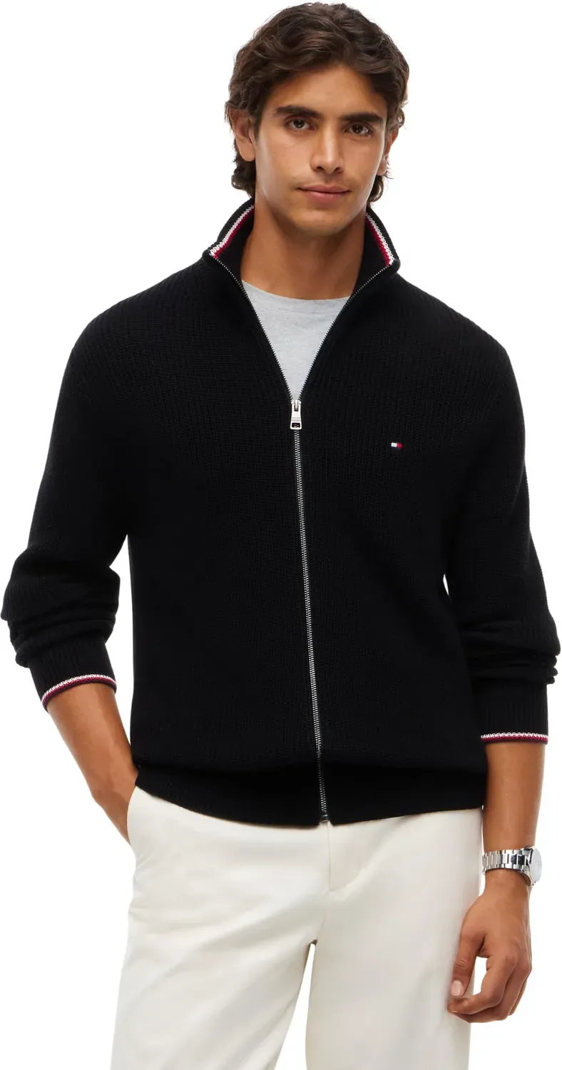 Tommy Hilfiger RWB Rib MW0MW41517 maglione uomo L con zip