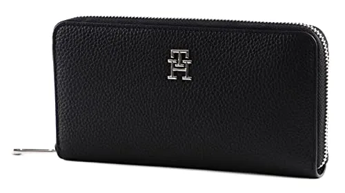 Tommy Hilfiger TH Emblem Large portafoglio donna nero PU