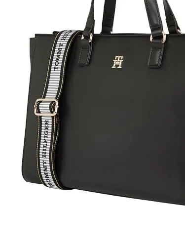 Tommy Hilfiger Fresh Satchel Grande borsa a mano nera