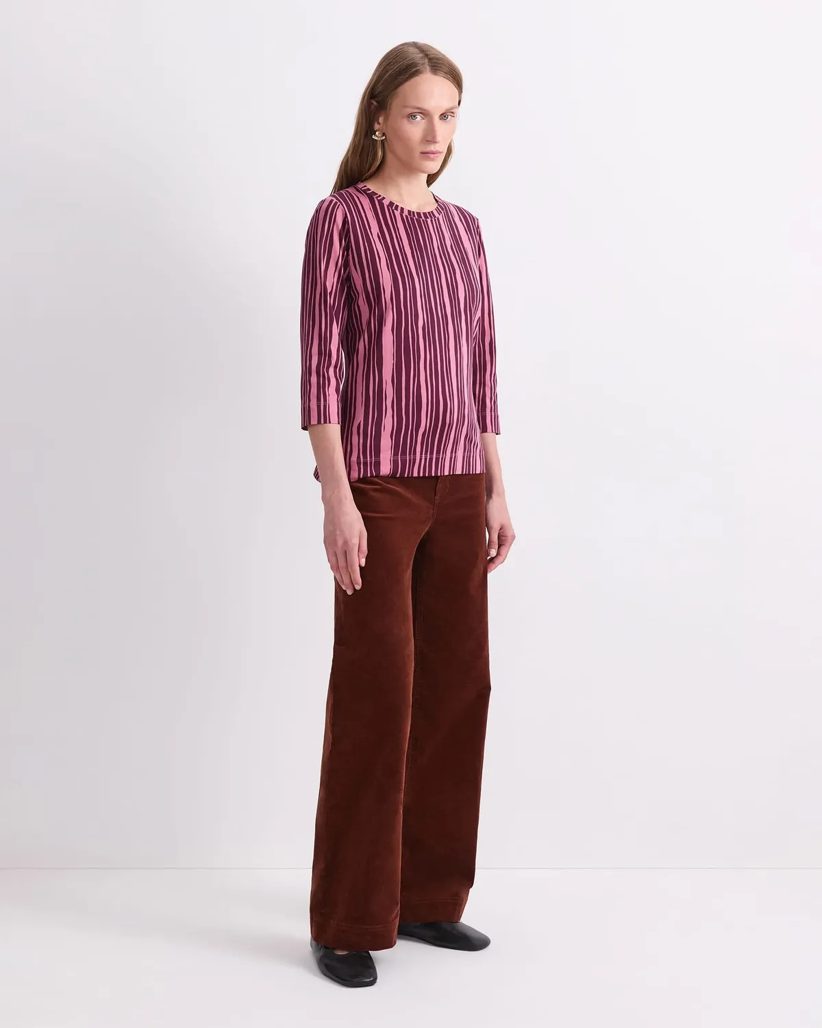 Sportscraft Stripe maglia maniche 3/4 righe
