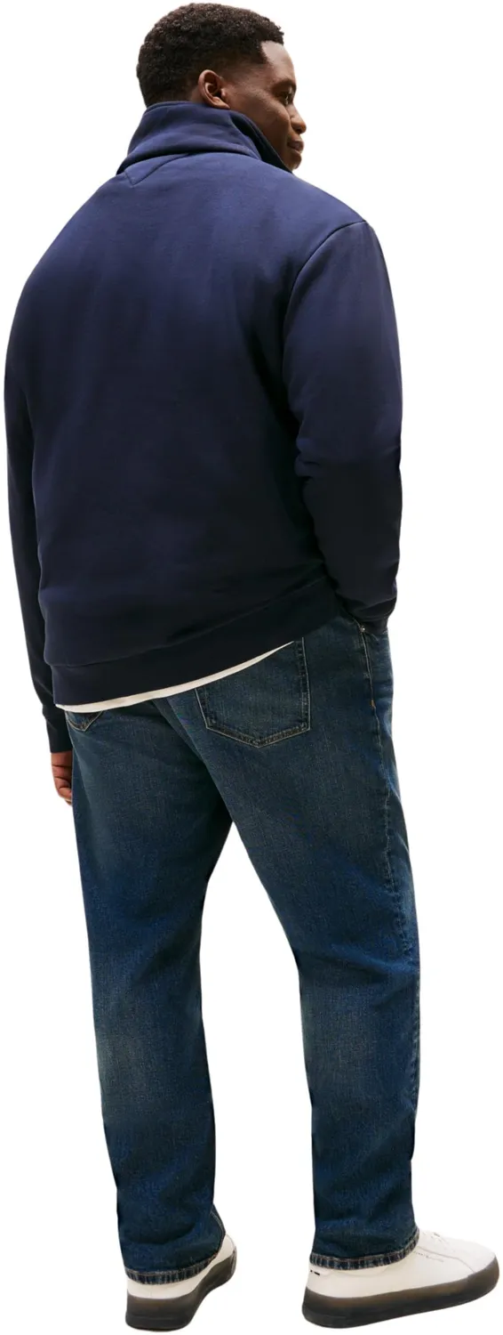 Tommy Hilfiger Global Stripe felpa azzurra con zip