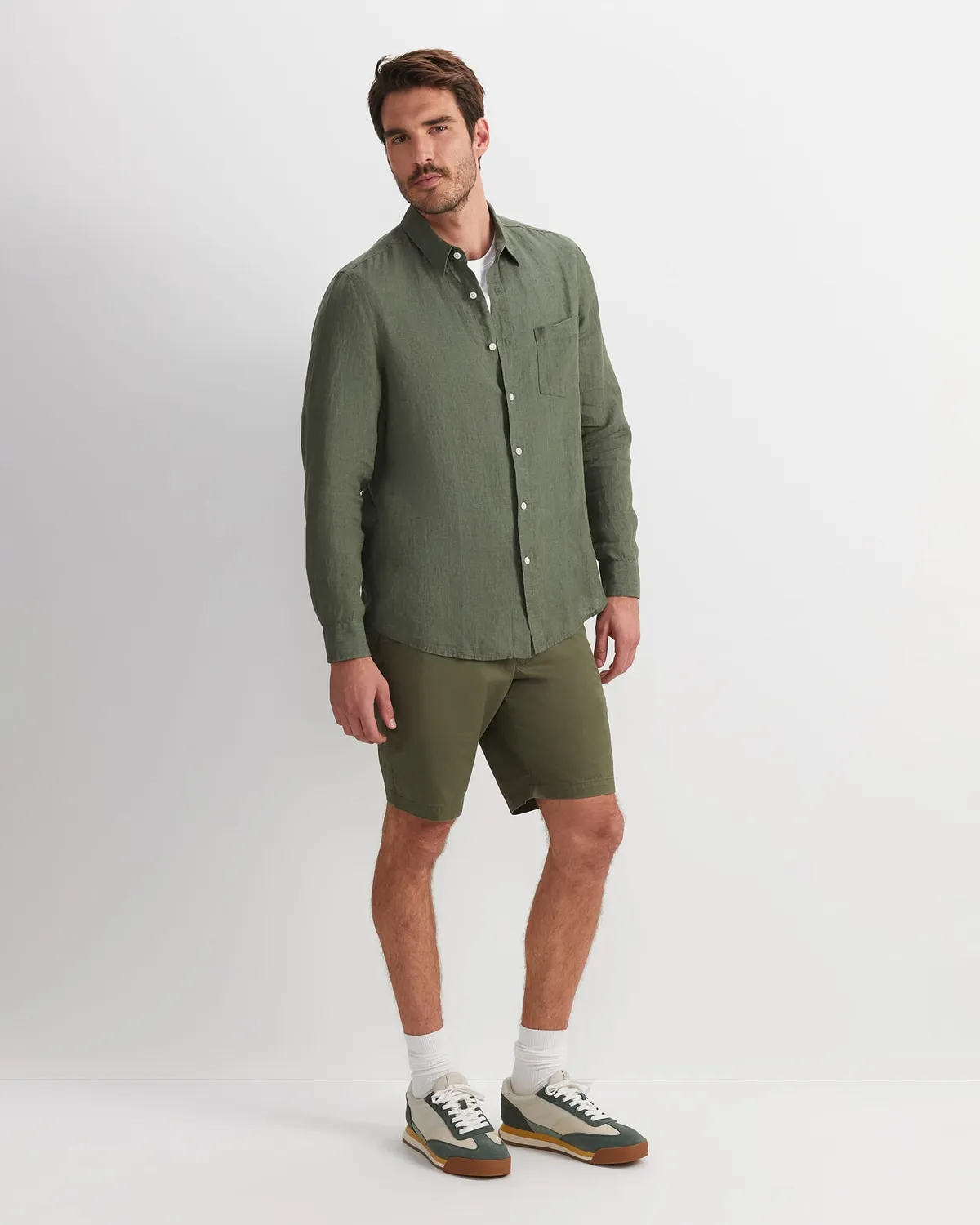 Sportscraft Delave camicia lino manica lunga