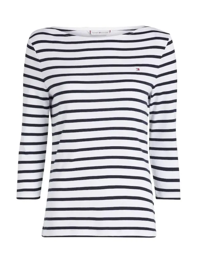 Tommy Hilfiger Basic maglia maniche lunghe donna cotone