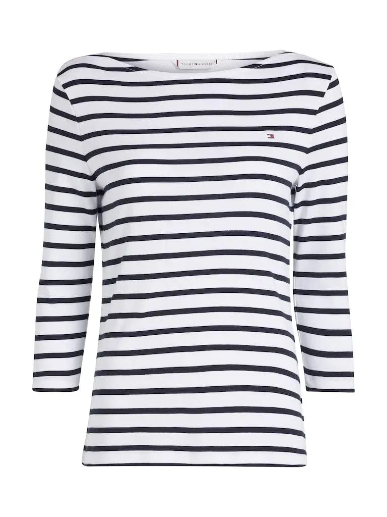 Tommy Hilfiger Basic maglia maniche lunghe donna cotone