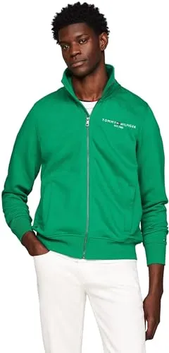 Tommy Hilfiger Logo Zip cardigan uomo cerniera