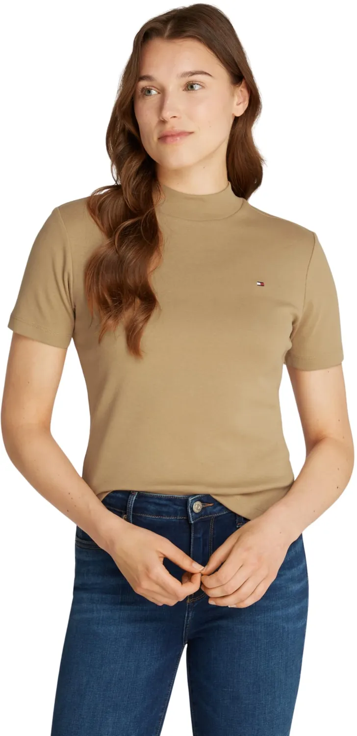 Tommy Hilfiger Cody Crop Slim t-shirt donna bianca Ecru
