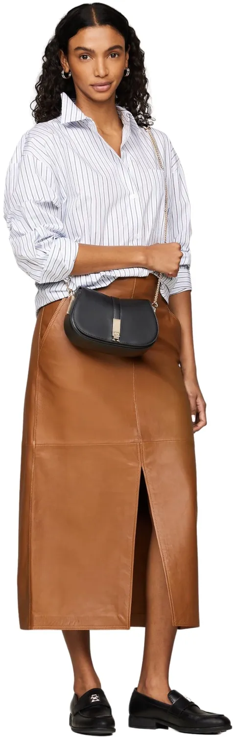 Tommy Hilfiger Heritage Crossover Chain borsa tracolla nero catena