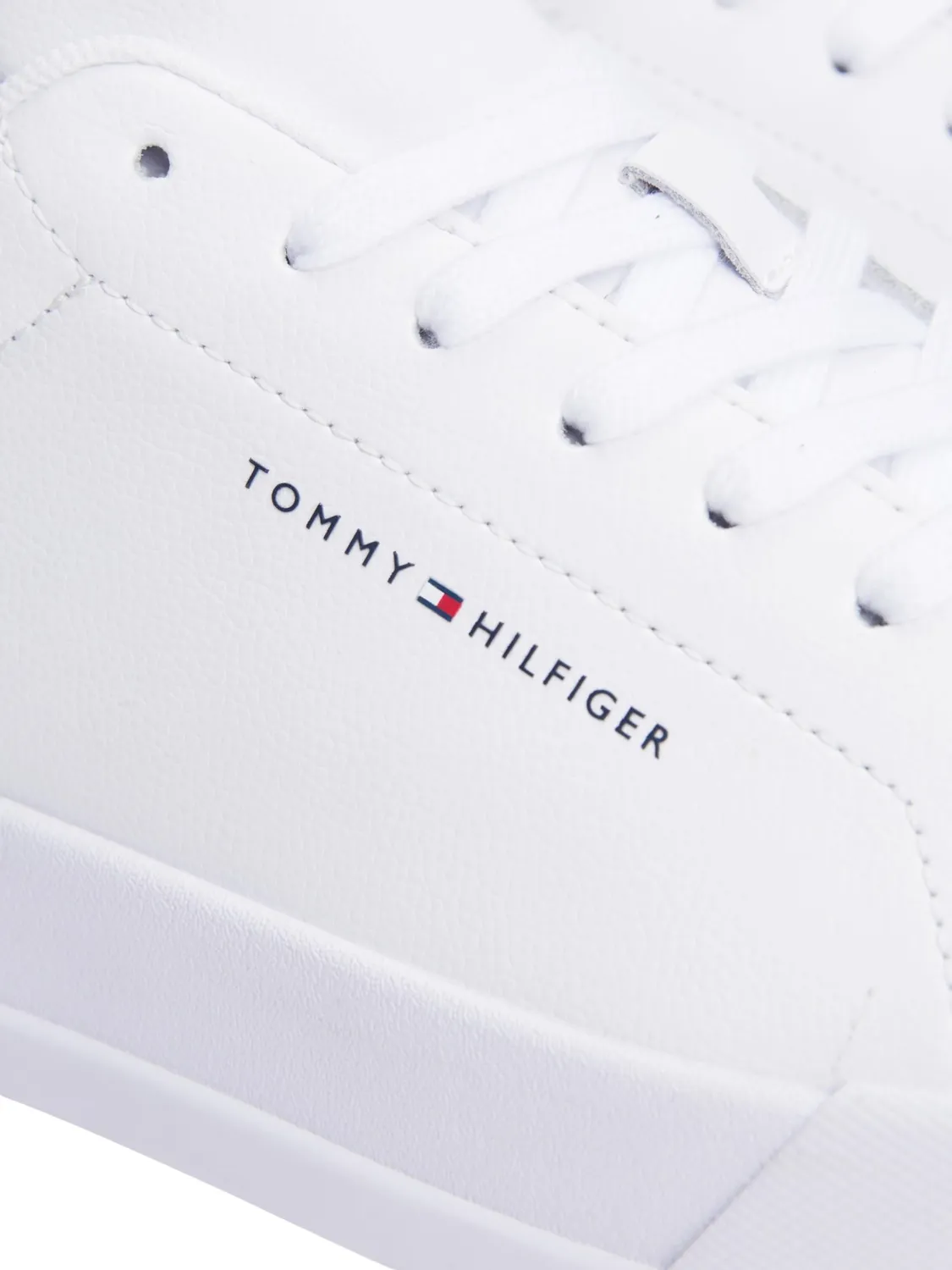 Tommy Hilfiger TH Court Sneaker Uomo Bianca 43 EU Pelle