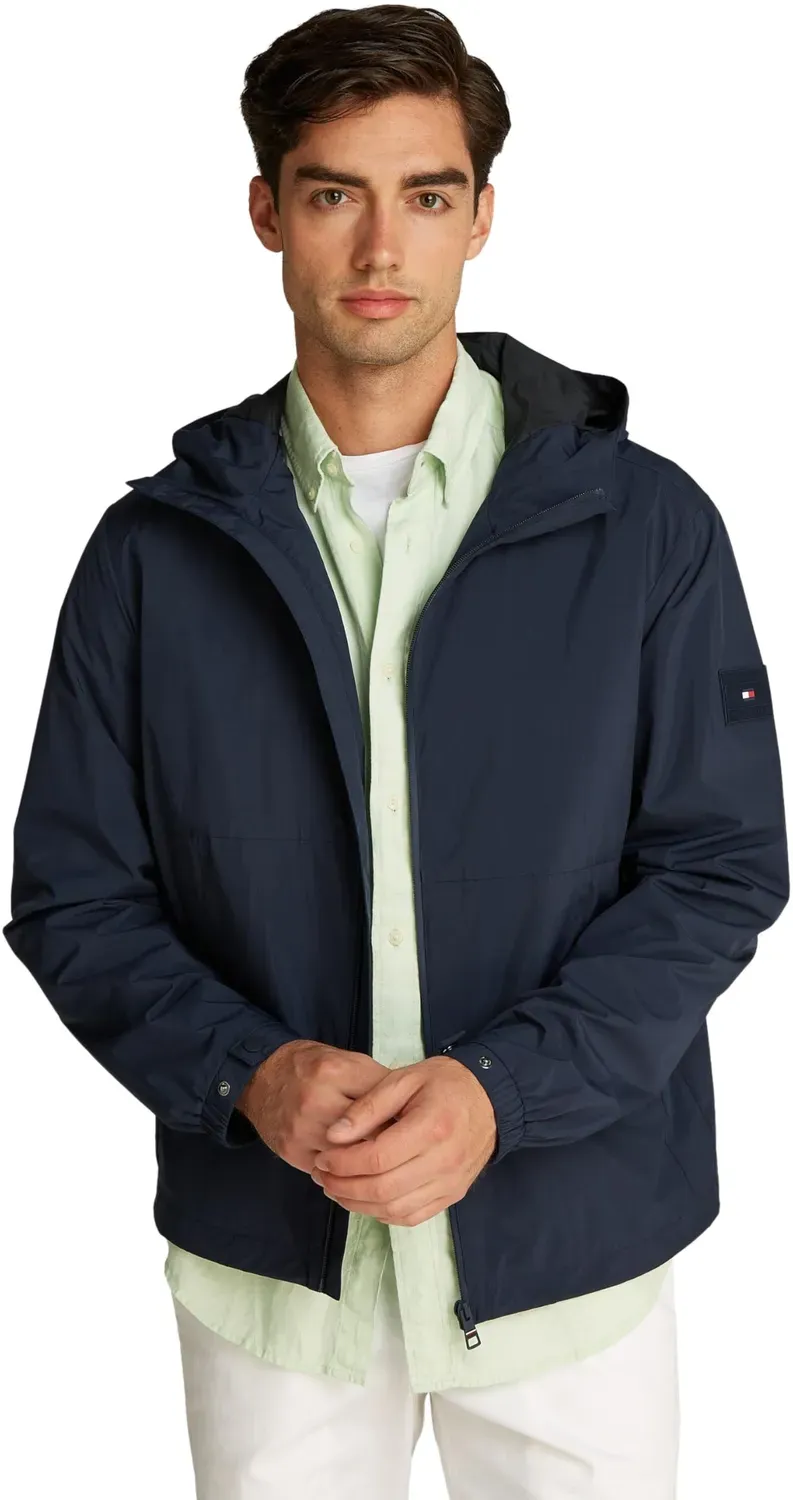 Tommy Hilfiger Branded Hooded giacca a vento uomo con cappuccio