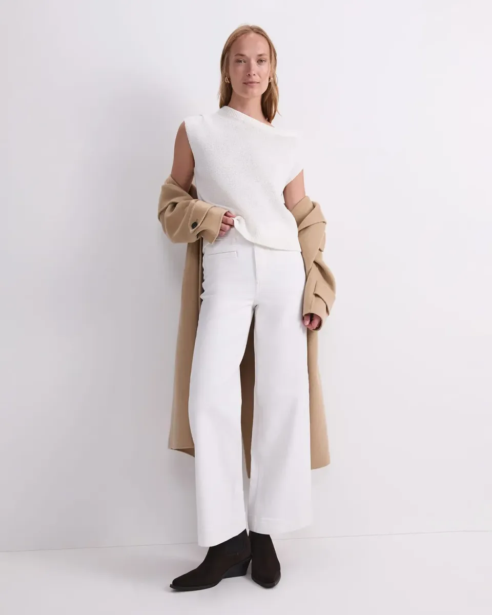 Sportscraft Josie 120224 maglione donna cotone asimmetrico