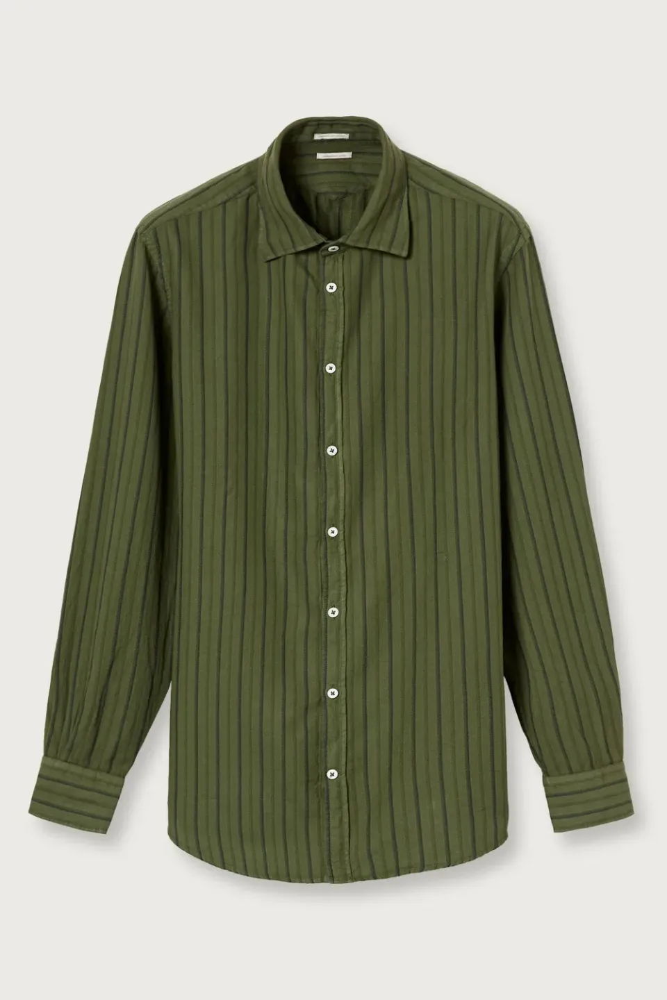 Massimo Alba Genova camicia uomo moss green cotone