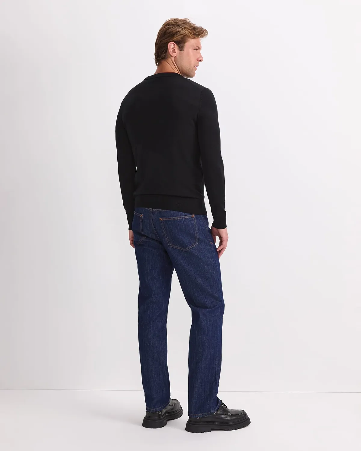 Sportscraft Merino Crew Neck maglione uomo lana merino