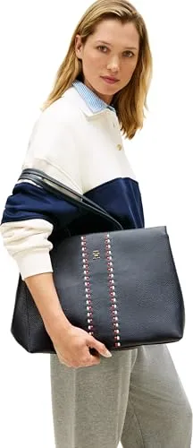 Tommy Hilfiger Th Timeless Tote Borsa Donna blu