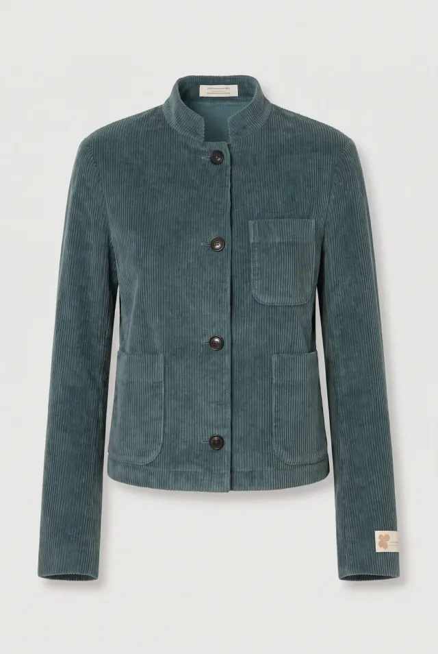 Massimo Alba Agra giacca donna velluto dark teal