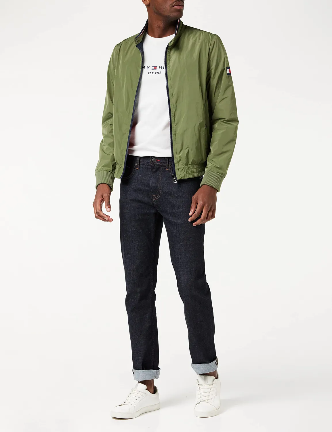 Tommy Hilfiger Core Straight Denton jeans uomo blu elasticizzato