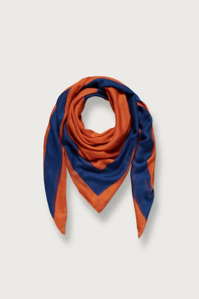 Massimo Alba Stole stola blue massaua cashmere seta