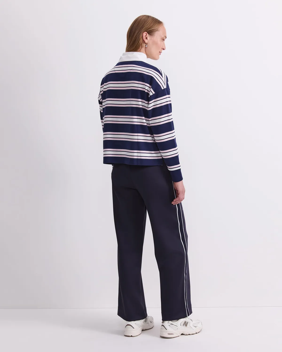 Sportscraft Kiaya Cropped maglia rugby a righe