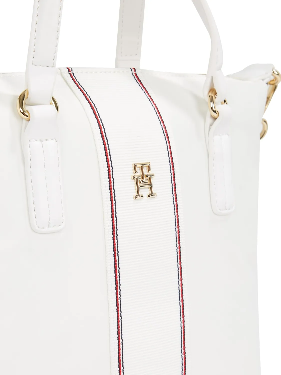 Tommy Hilfiger Poppy AW0AW17204 Tote Donna Piccola Ecru
