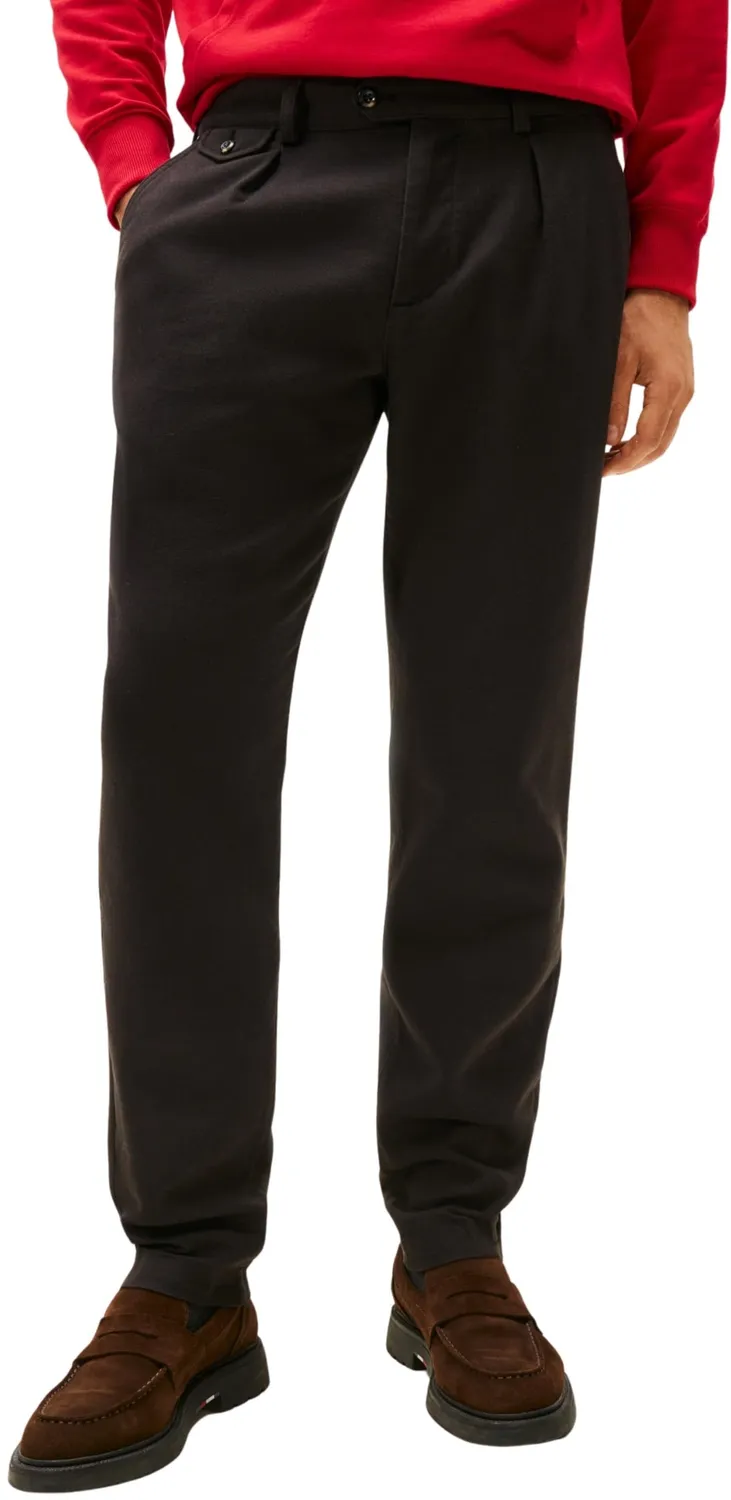 Tommy Hilfiger Harlem MW0MW40340 pantaloni casual twill neri