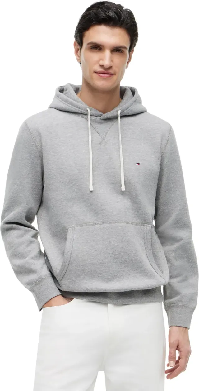 Tommy Hilfiger Essential felpa uomo cappuccio nera