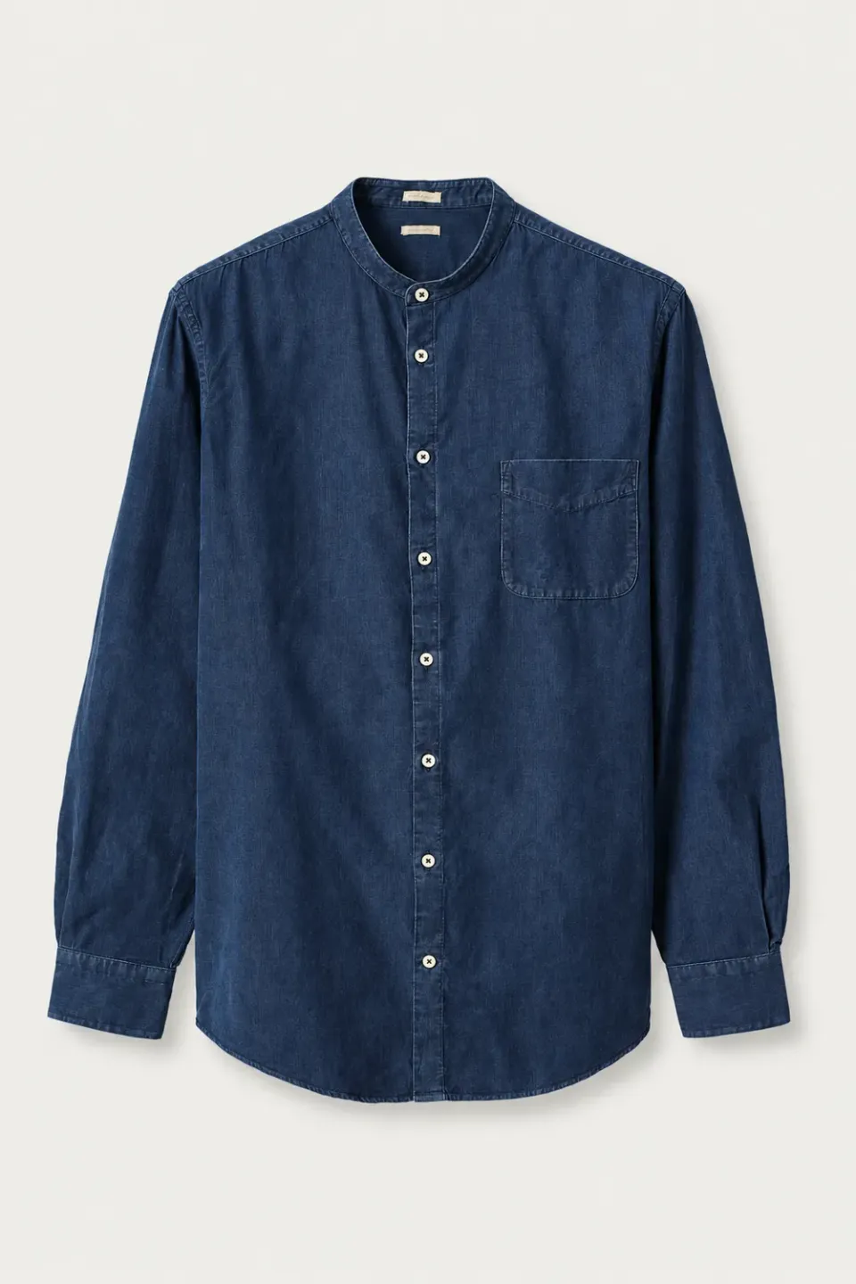 Massimo Alba Noto2 camicia blu denim cotone