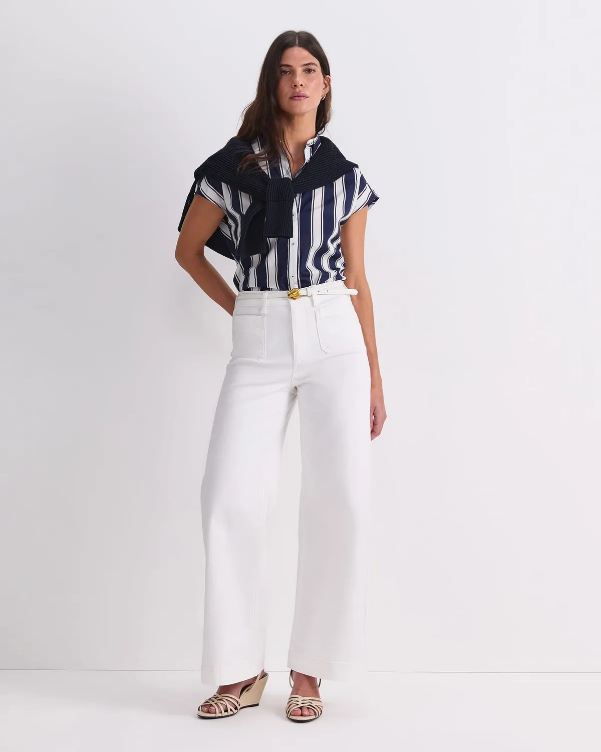 Sportscraft Nili Wide Leg jeans donna gamba larga