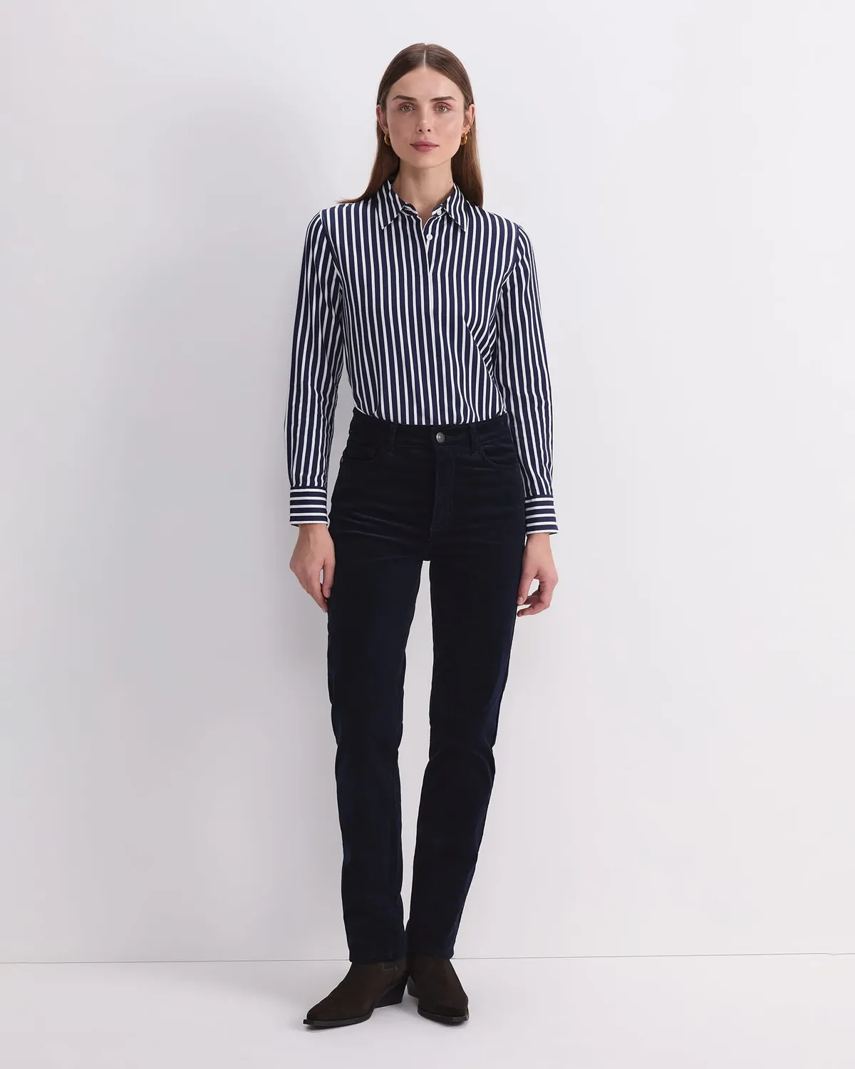 Sportscraft Cleo jeans velluto donna vita alta straight
