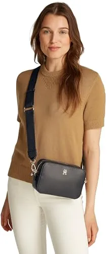 Tommy Soft Logo Camera Bag tracolla nera