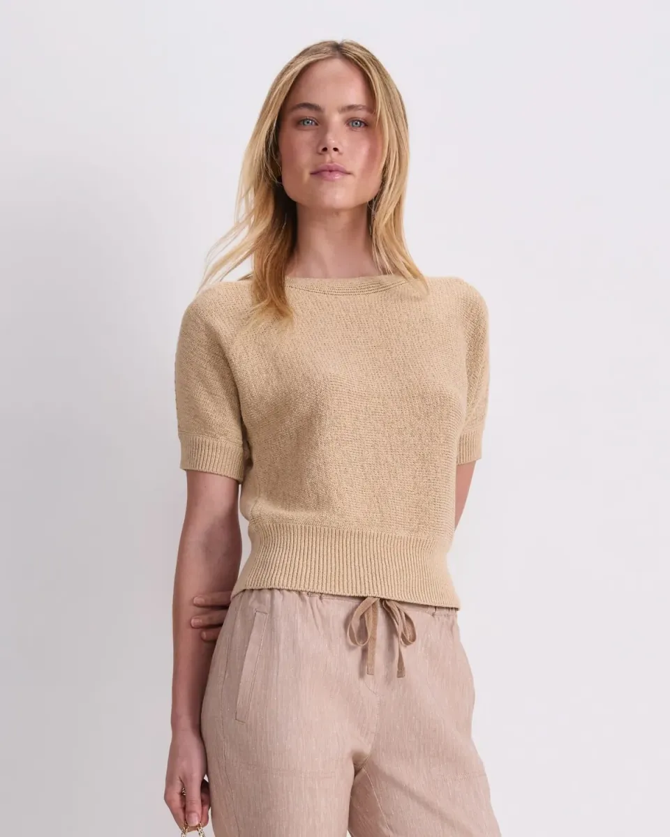 Sportscraft Josie Tape Yarn Batwing Tee maglia donna cotone