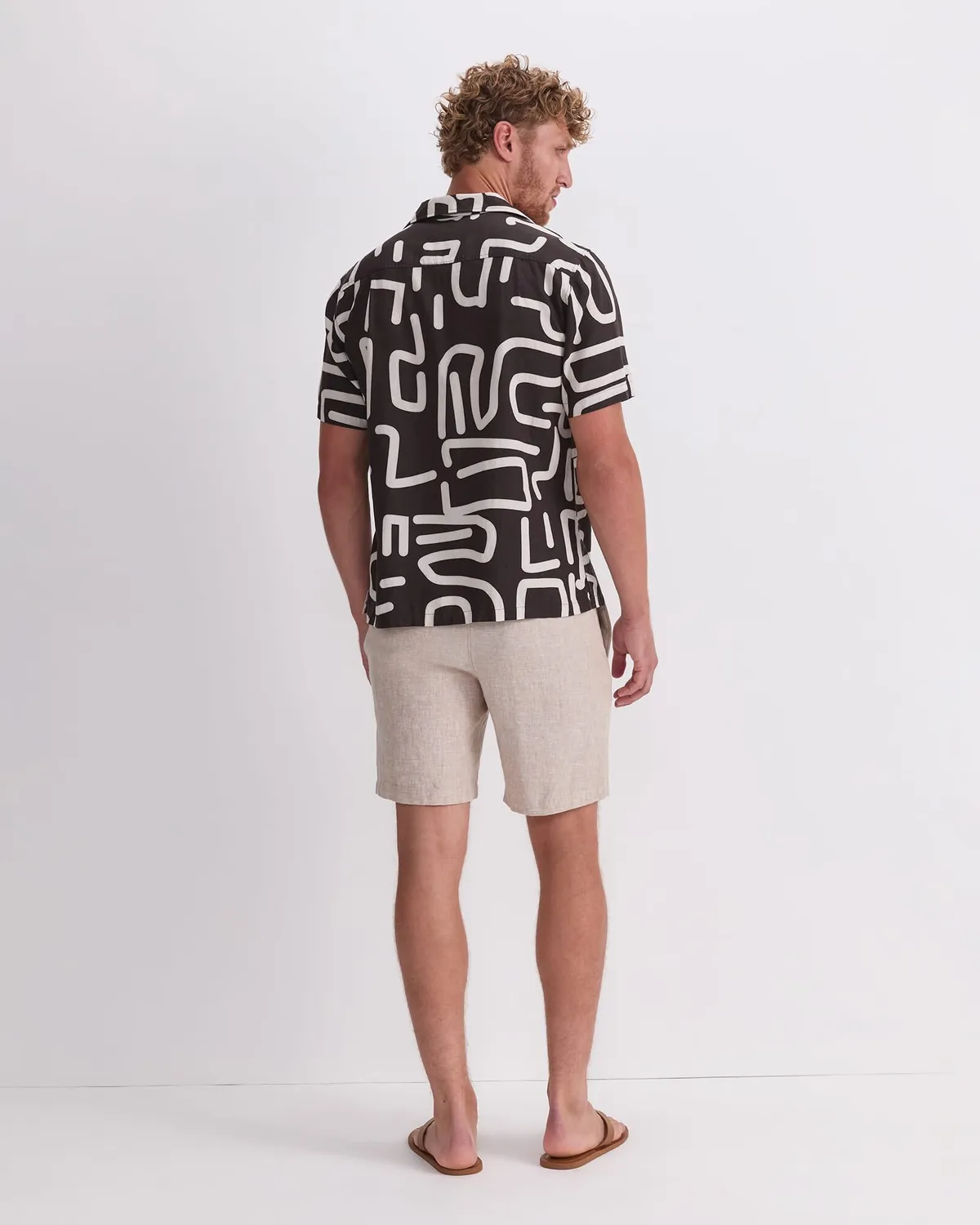 Sportscraft Kewarra Resort camicia lino fantasia