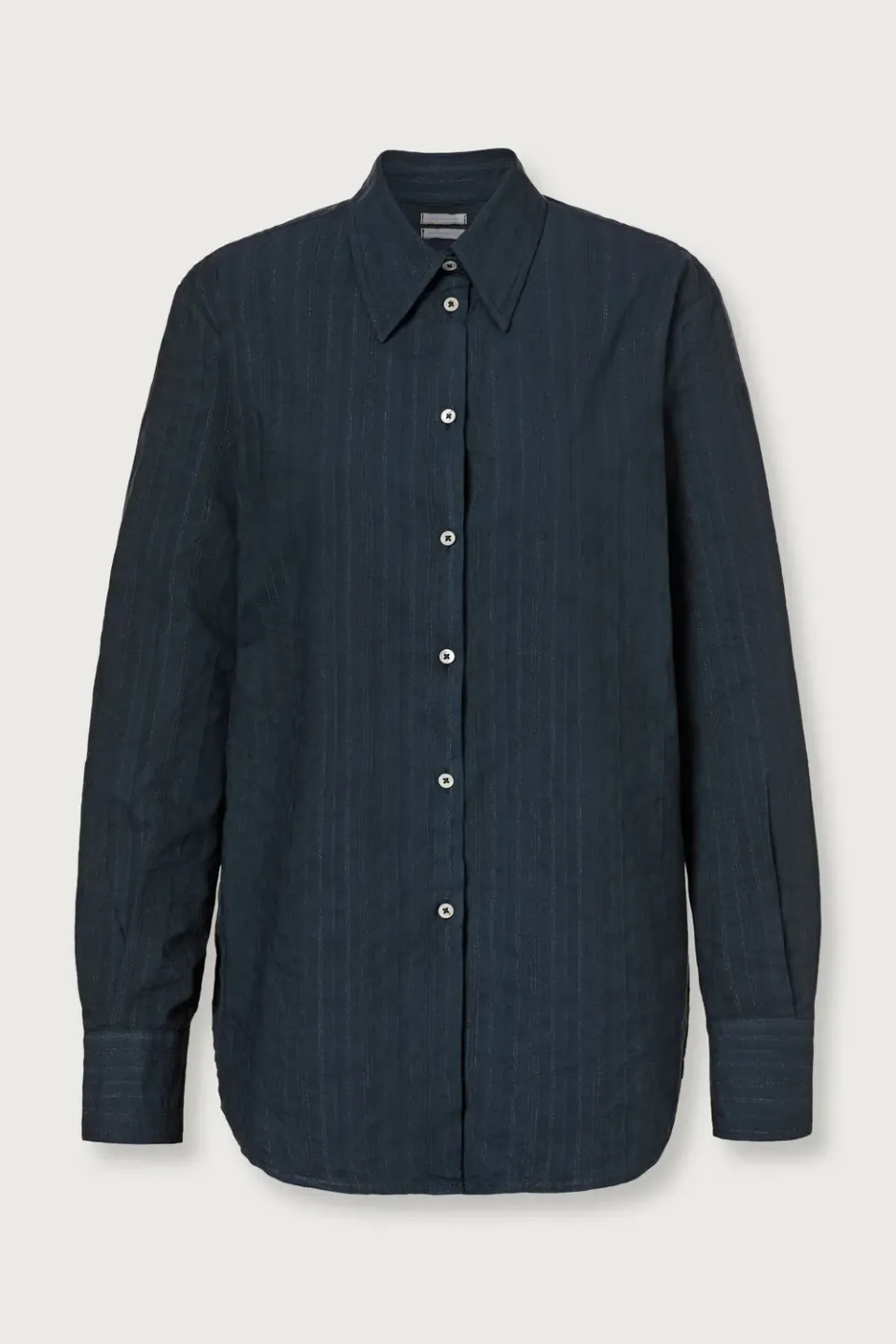 Massimo Alba Selma camicia donna blu cotone morbida