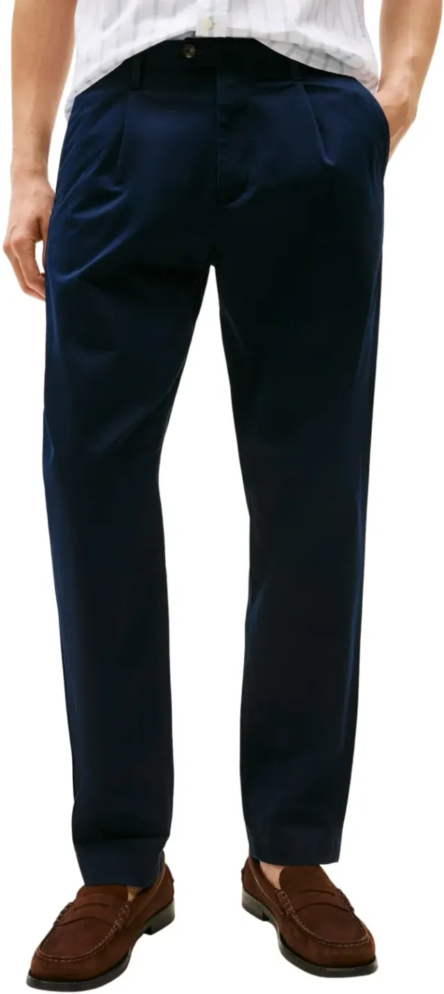 Tommy Hilfiger Harlem Chino pantaloni uomo relaxed satin