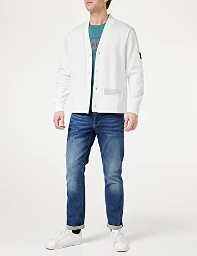 Tommy Hilfiger Adaptive cardigan uomo L bianco grafico