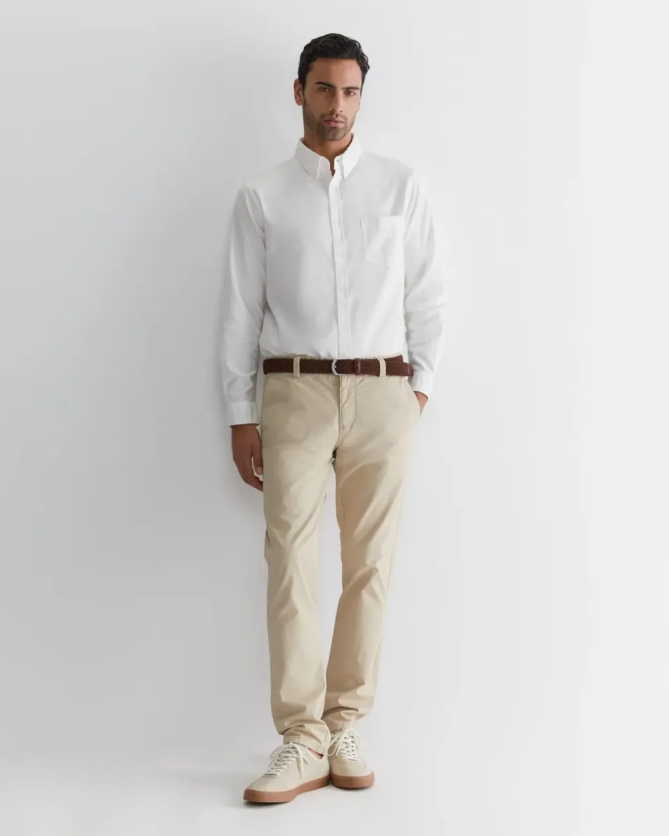 Sportscraft Smith pantaloni chino tapered stretch cotone