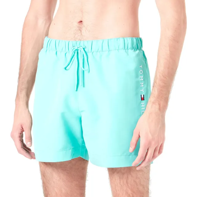 Tommy Hilfiger Medium Drawstring costume mare verde Light Jade M