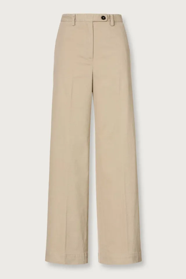 Massimo Alba Lamia pantaloni beige gabardine