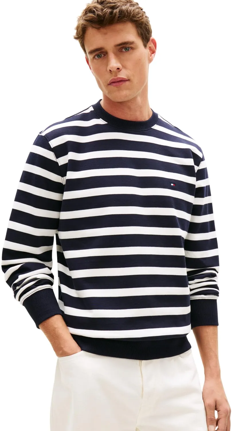 Tommy Hilfiger Ess Terry Block MW0MW41352 Felpa Uomo Girocollo