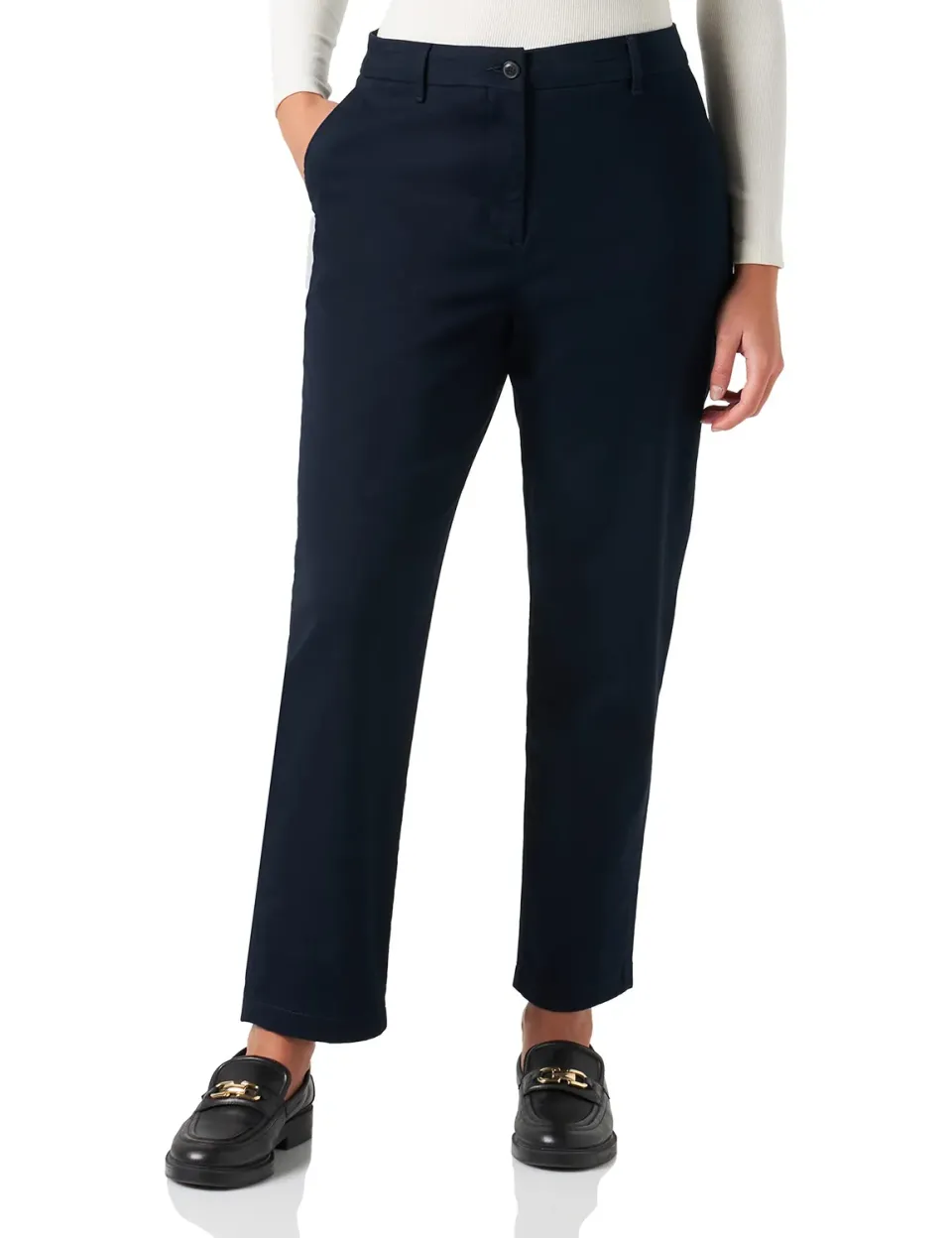 Tommy Hilfiger Cotton Straight WW0WW35694 pantaloni donna cotone dritti