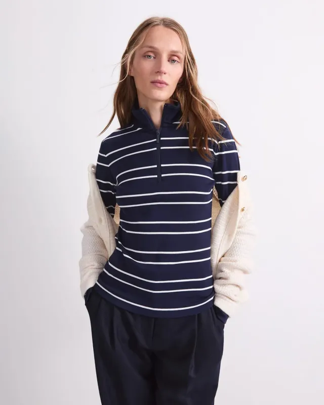 Sportscraft Lucy 119946 maglia zip donna a righe