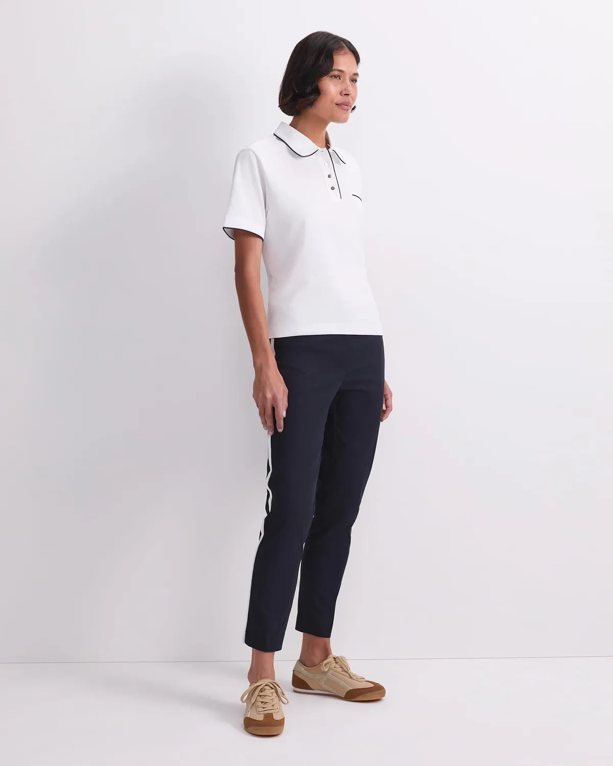 Sportscraft Tara Tipped Pique polo cotone