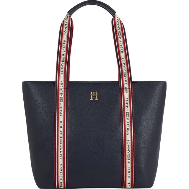 Tommy Hilfiger Tommy Life tote bag donna shopper zip pelle