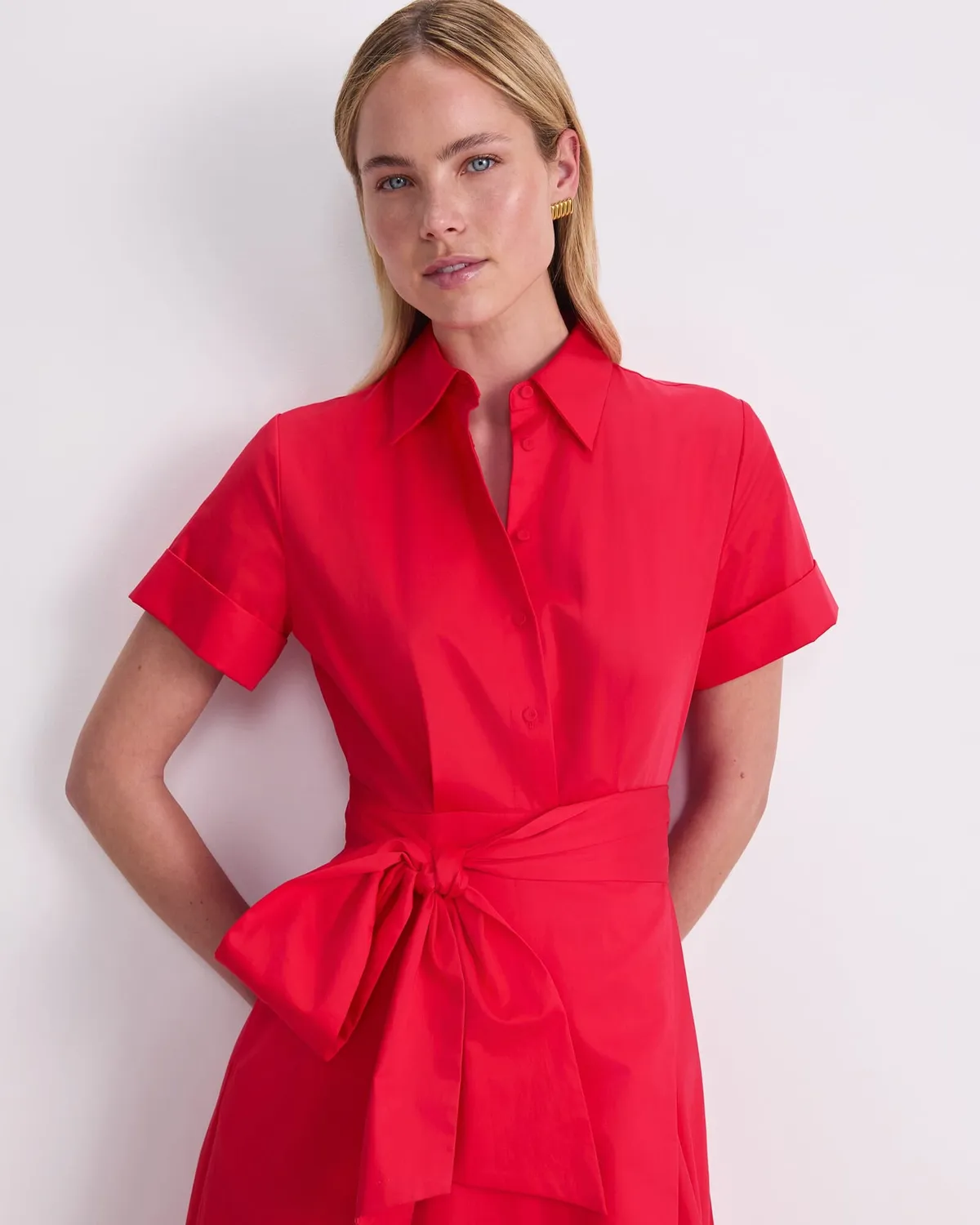 Sportscraft Etta Sarong abito donna midi camicia