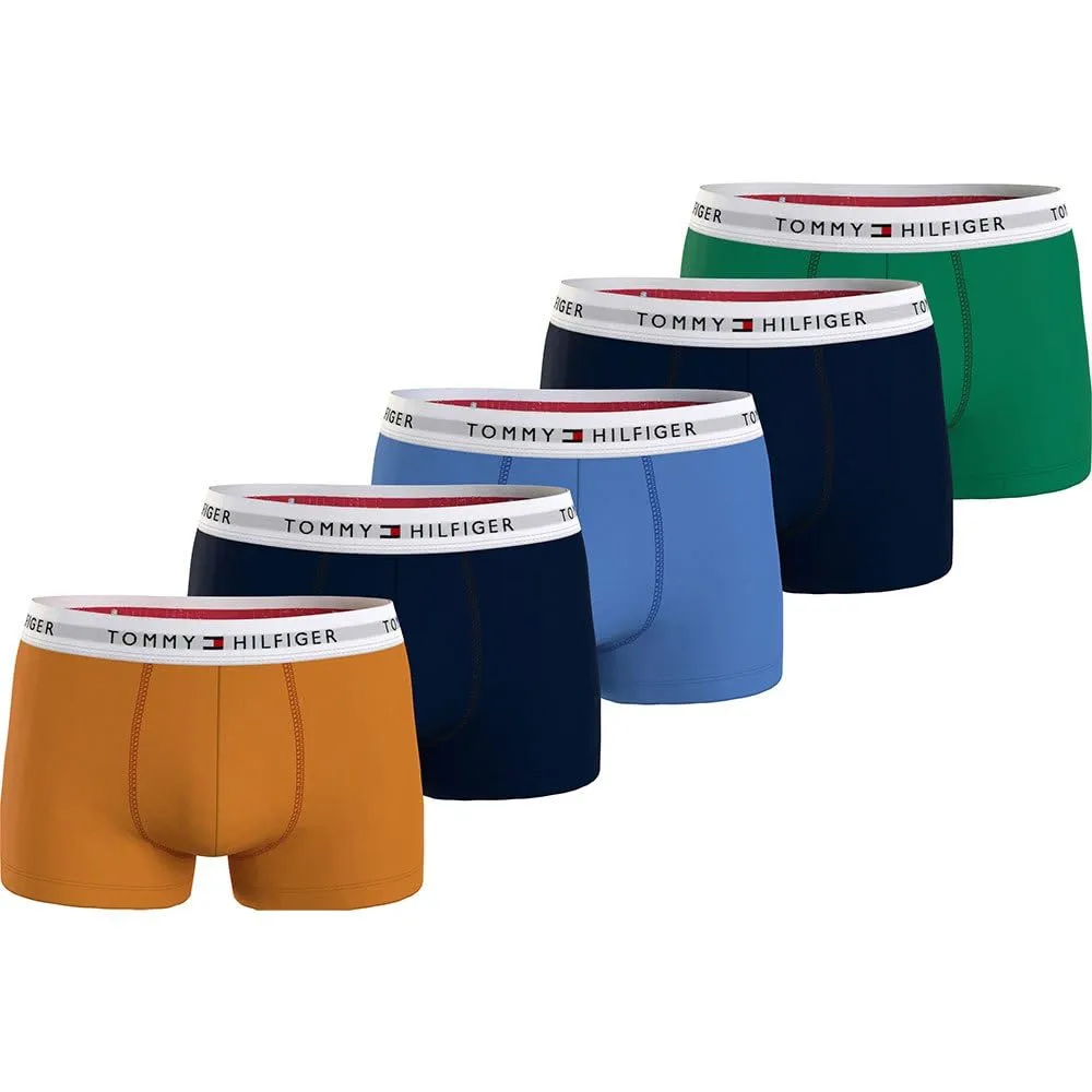 Tommy Hilfiger Boxer uomo cotone elasticizzato 5 pezzi tinta unita
