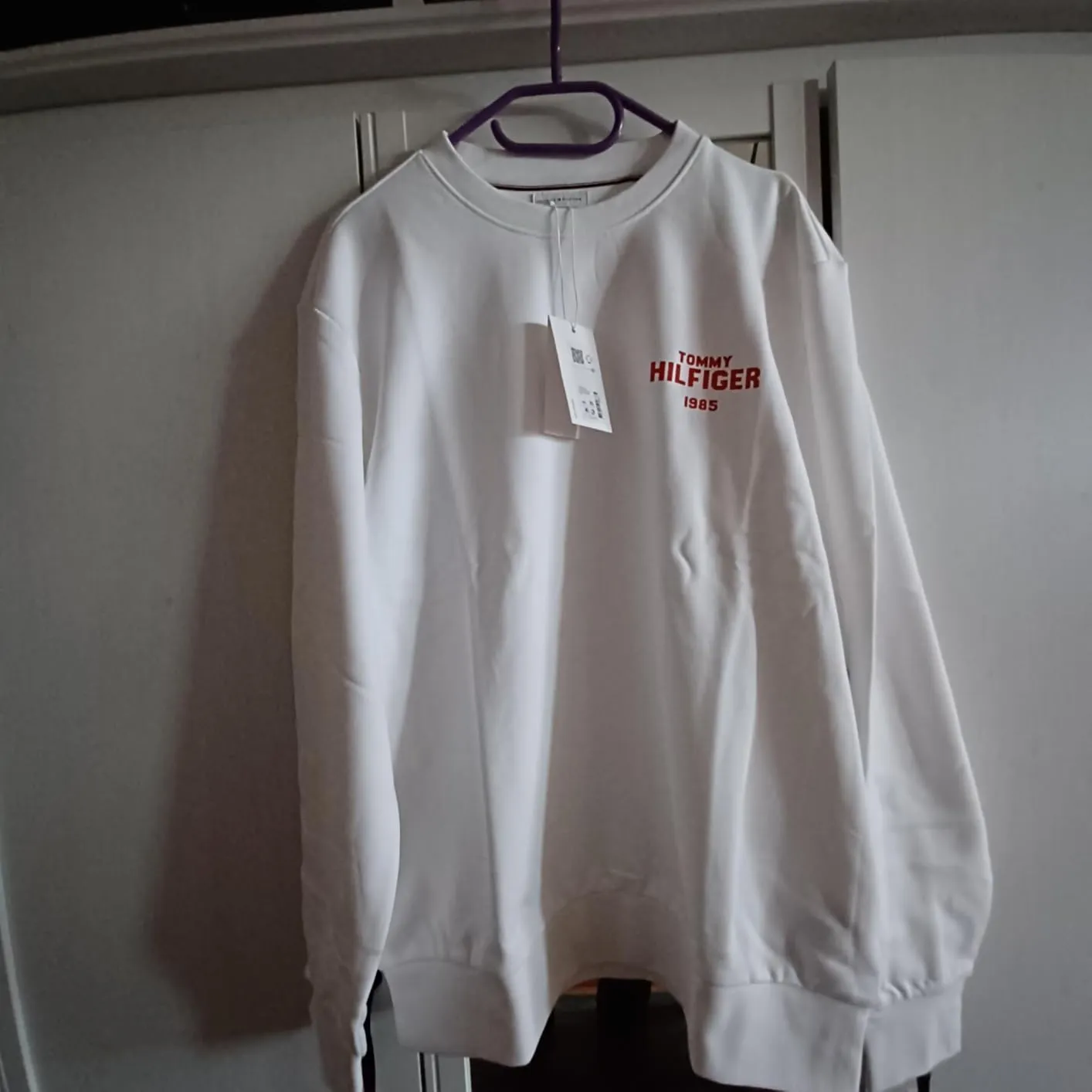 Tommy Hilfiger 1985 Felpa Uomo M Terry Girocollo Cotone