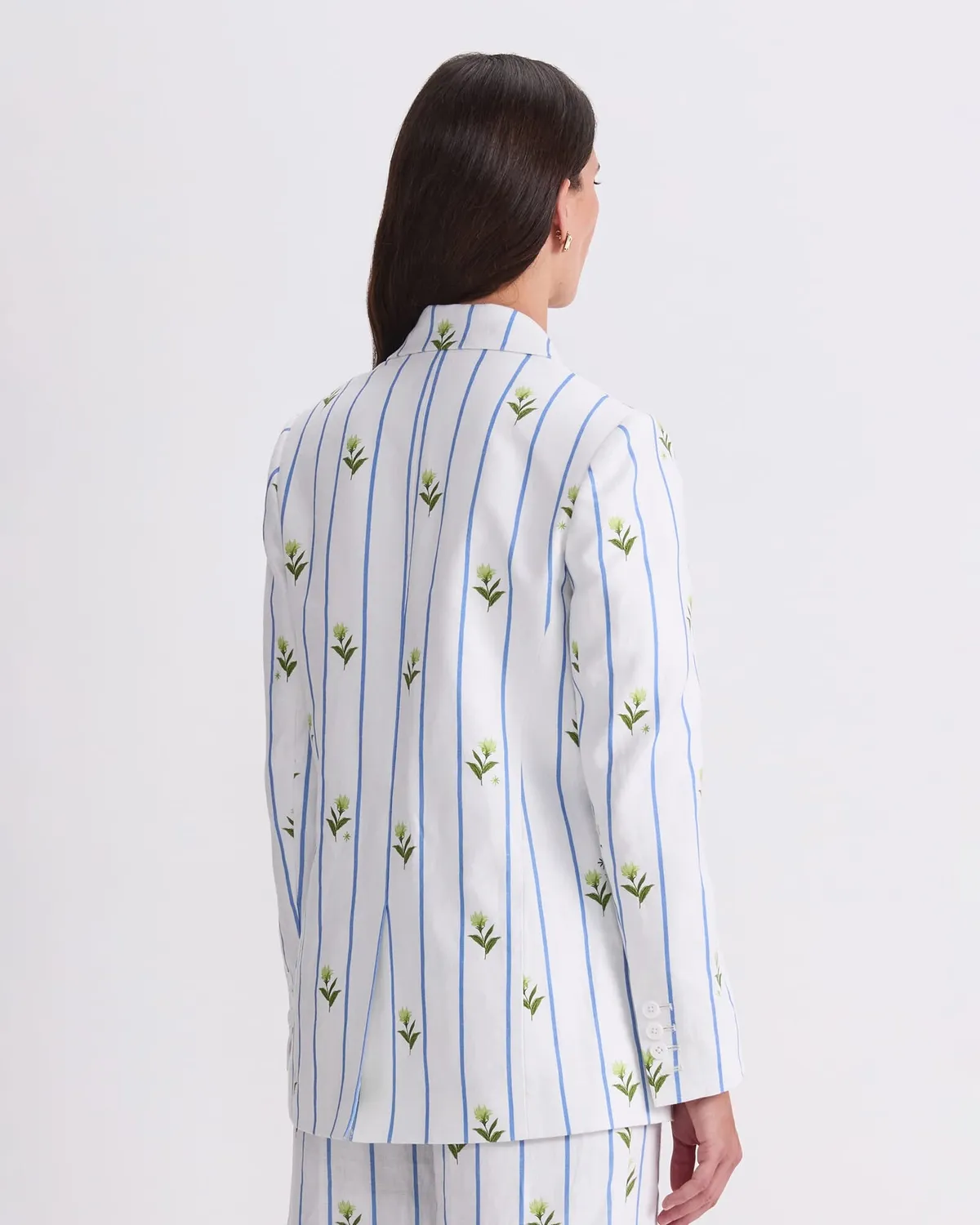 Sportscraft Hampton Stripe blazer lino rigato donna