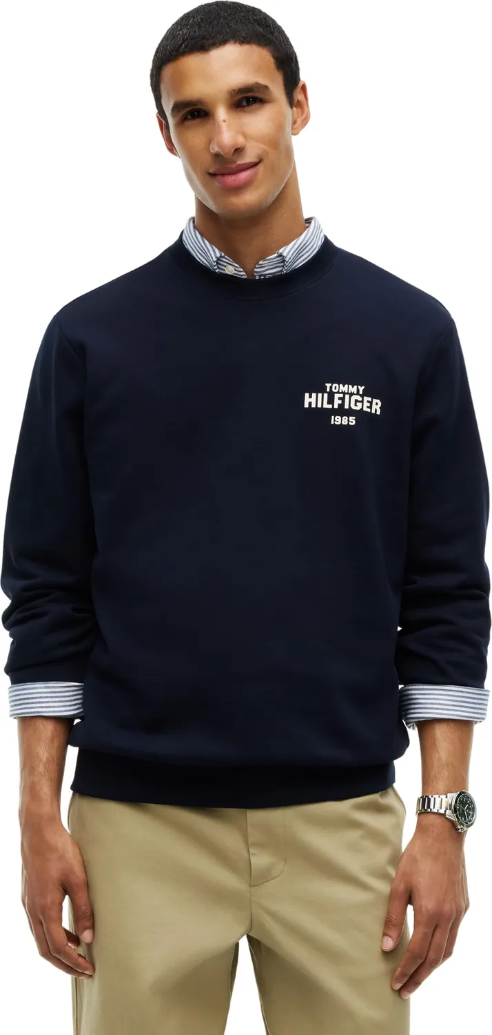 Tommy Hilfiger 1985 Felpa Uomo M Terry Girocollo Cotone