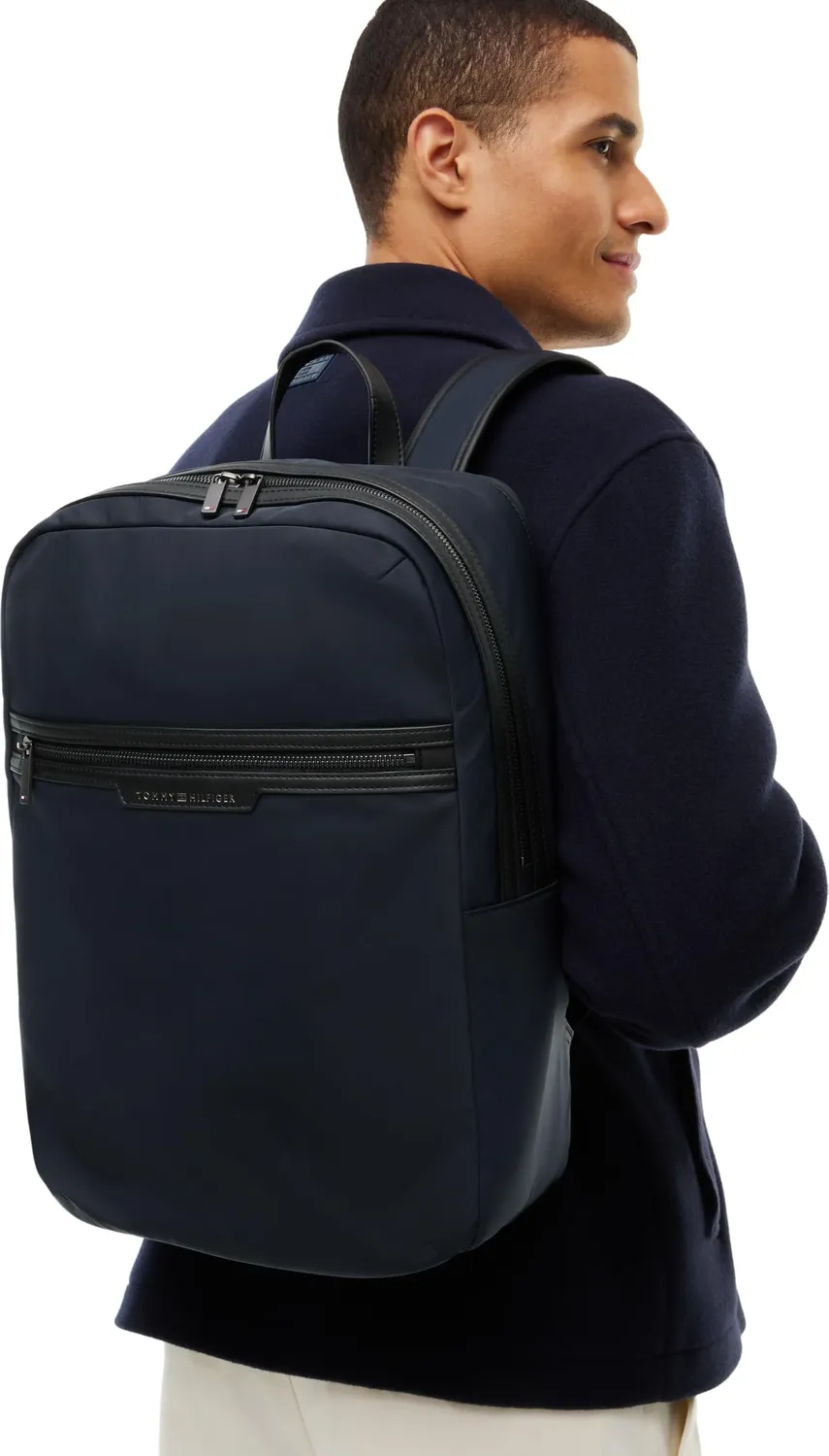 Tommy Hilfiger Nylon AM0AM14996 zaino uomo blu nylon