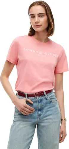 Tommy Hilfiger Corp Logo maglietta rosa L
