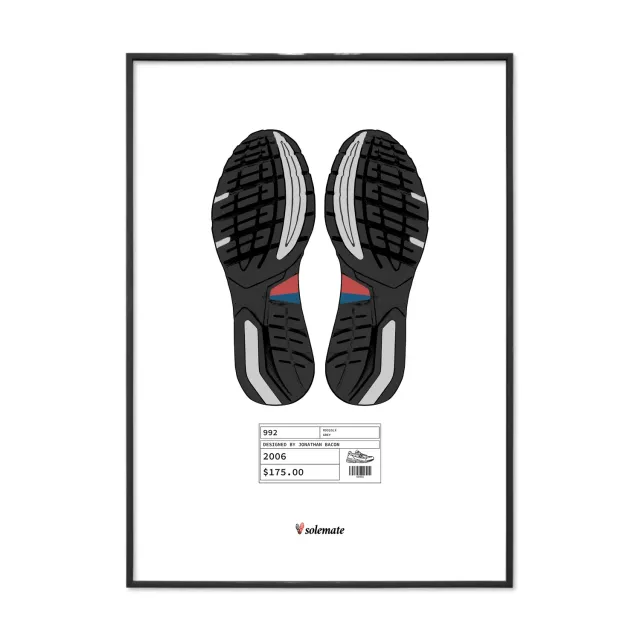 Solemate 992 Footprints stampa 25x35cm carta patinata